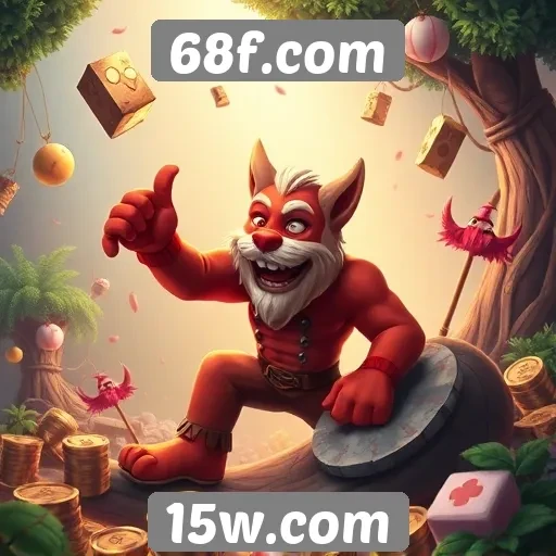 Variedade de jogos disponíveis no site 68f.com